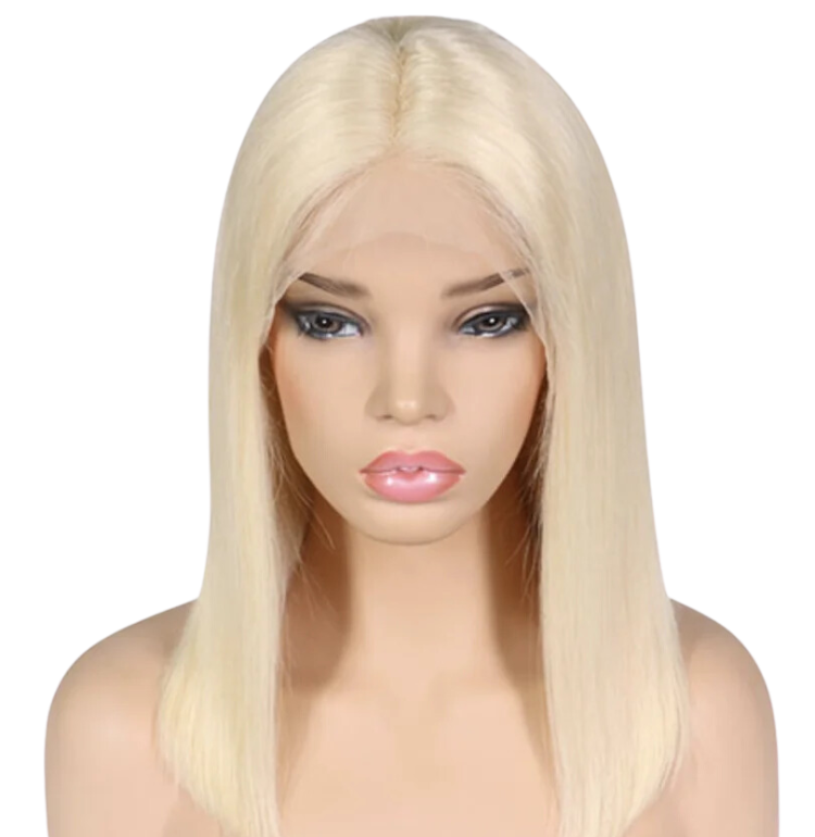 Perruque lace wig blonde naturelle coupe carrée